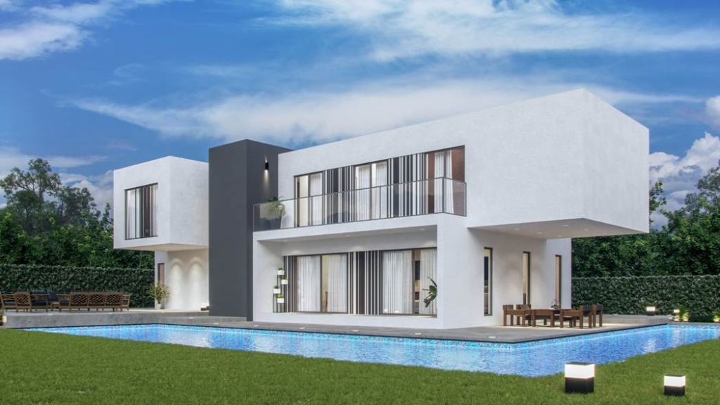Casa de 210 m2 en 2 plantas vista piscina - Casas iberika